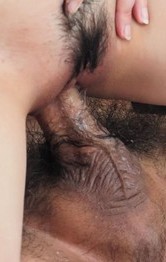 Sara Yurikawa Asian has hairy crack licked before penetration